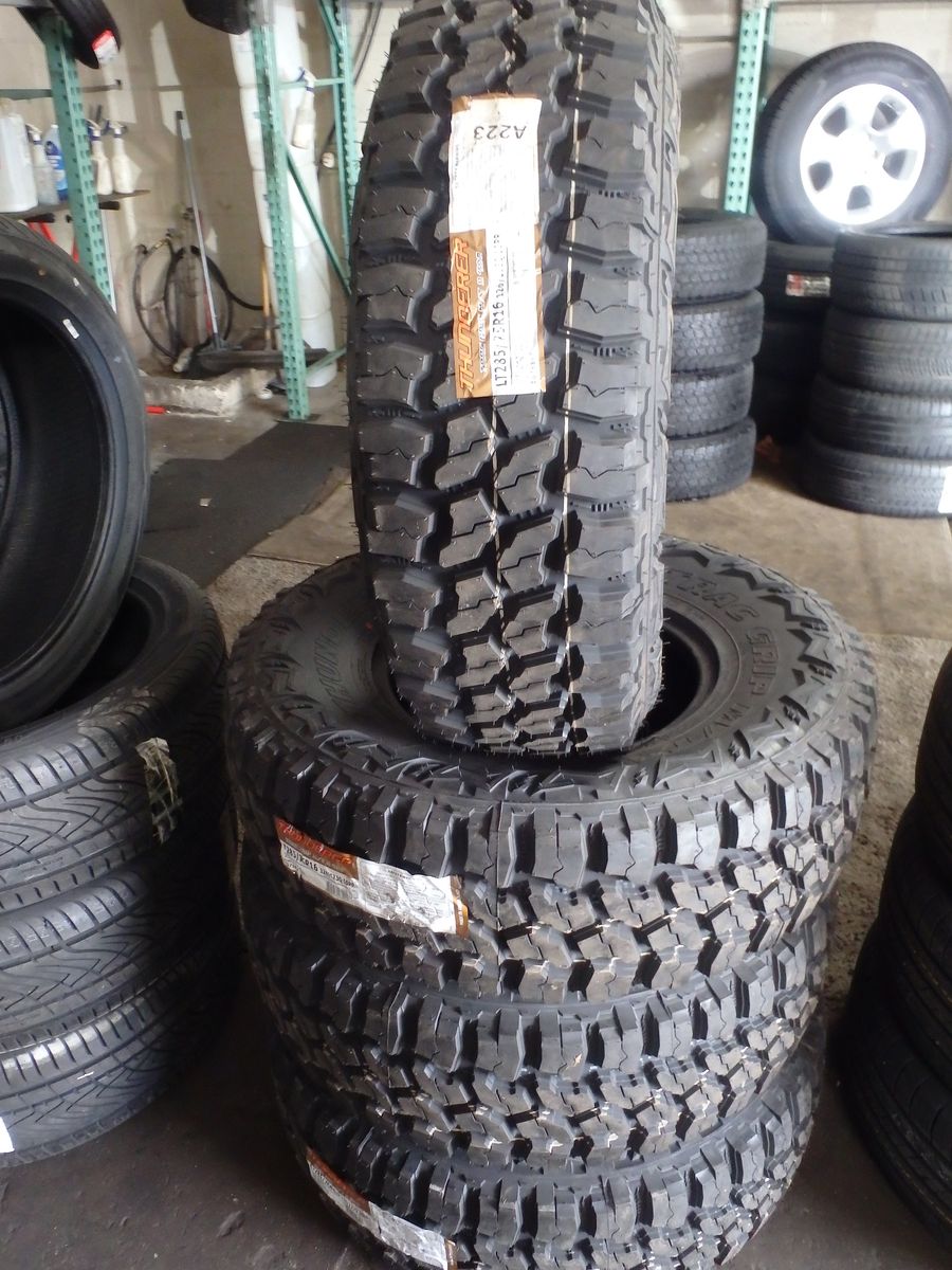 285/75R16 THUNDERER TRAC GRIP M/T SET OF BRAND NEW TIRES