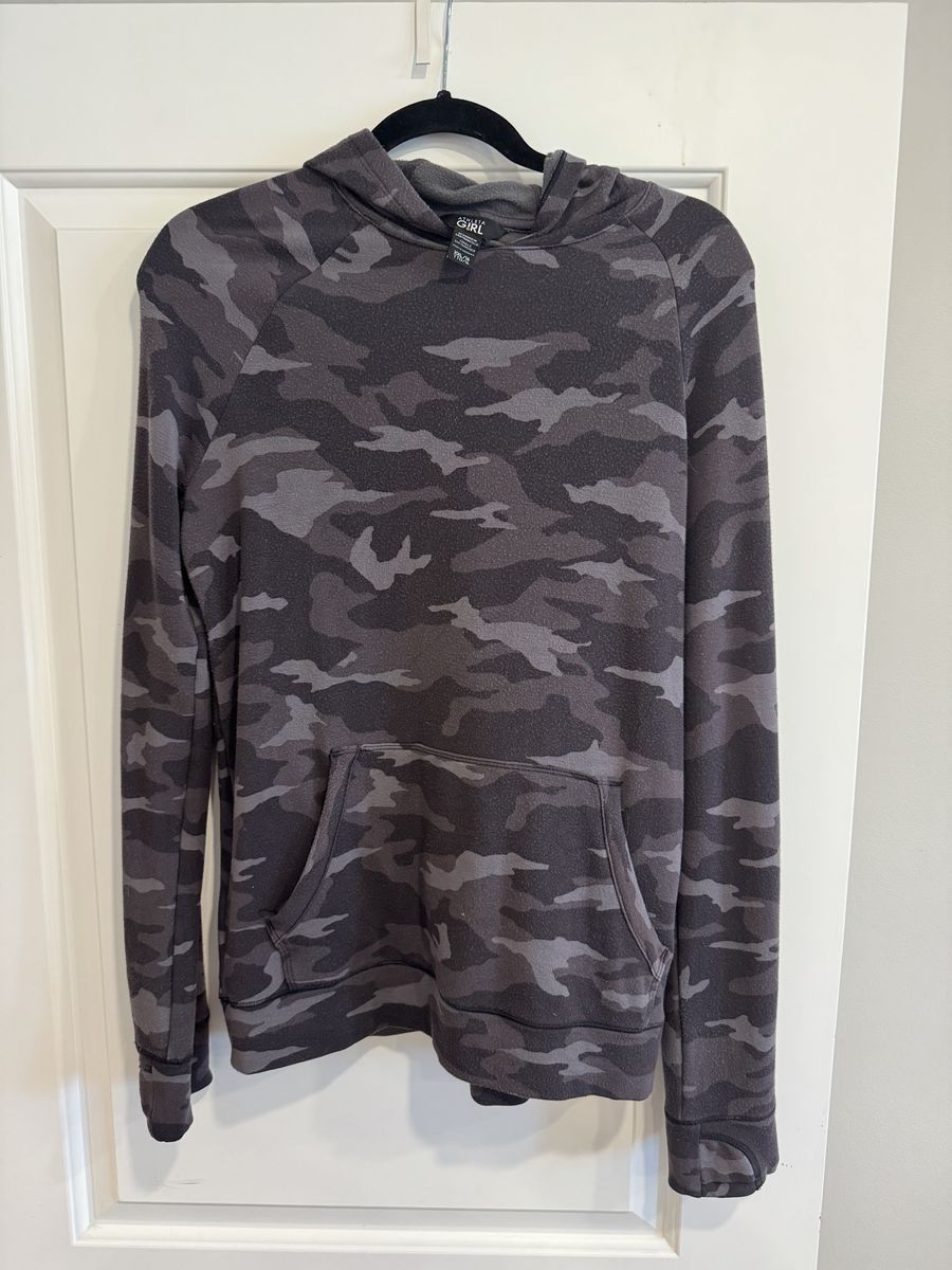 Athleta Girl Camo Lightweight Hoodie Size XXL/16