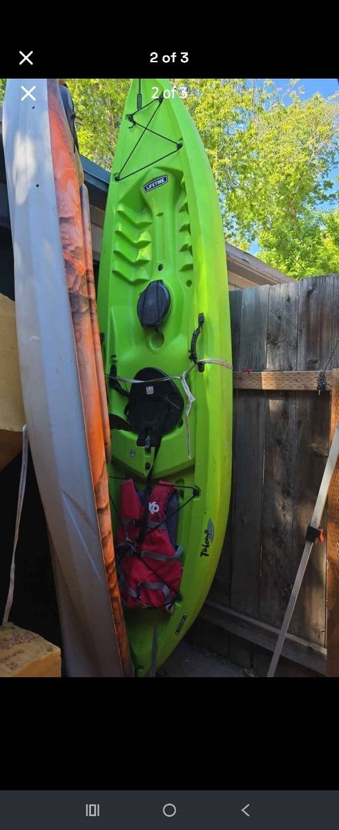 Lifetime and pelican kayak