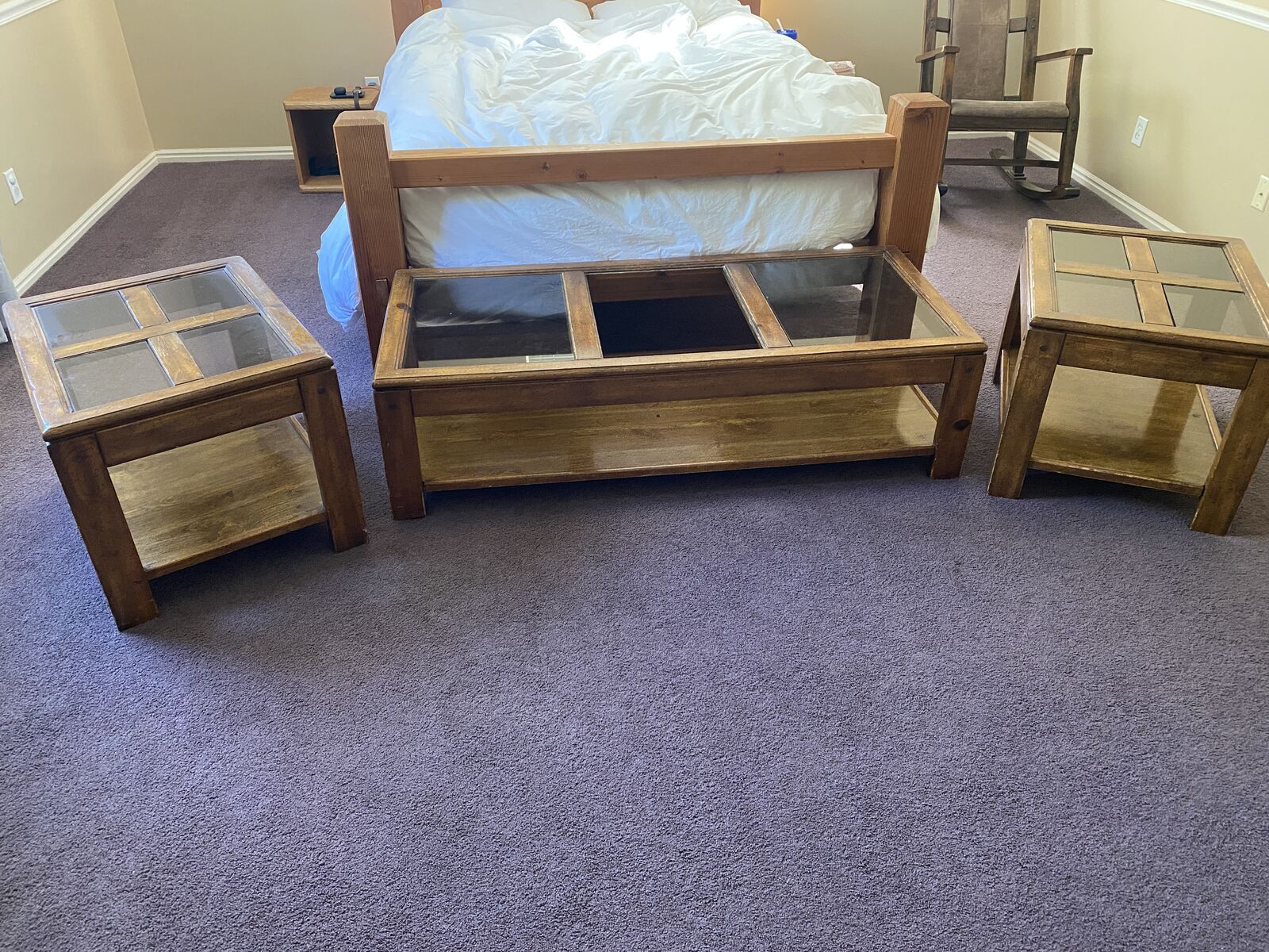 Coffee/Prayer Table and End Tables