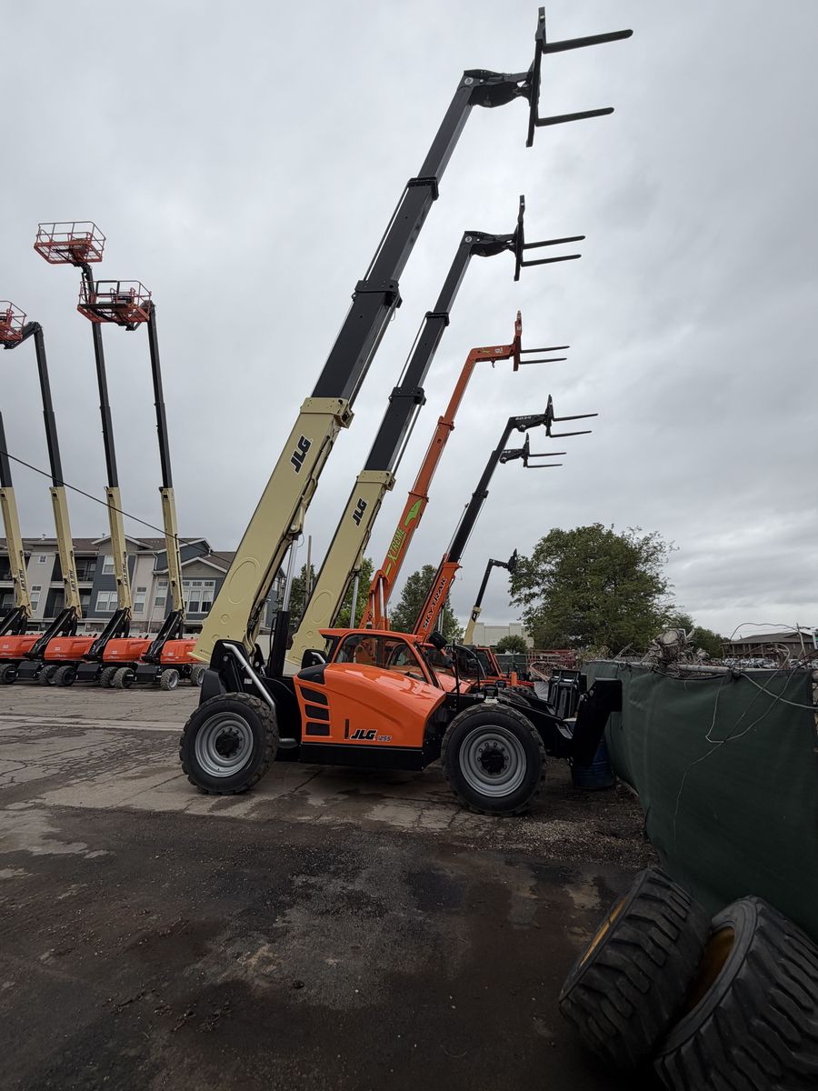 Telehandlers and Boom Lift Man Baskets for Rent. Delivery Available!