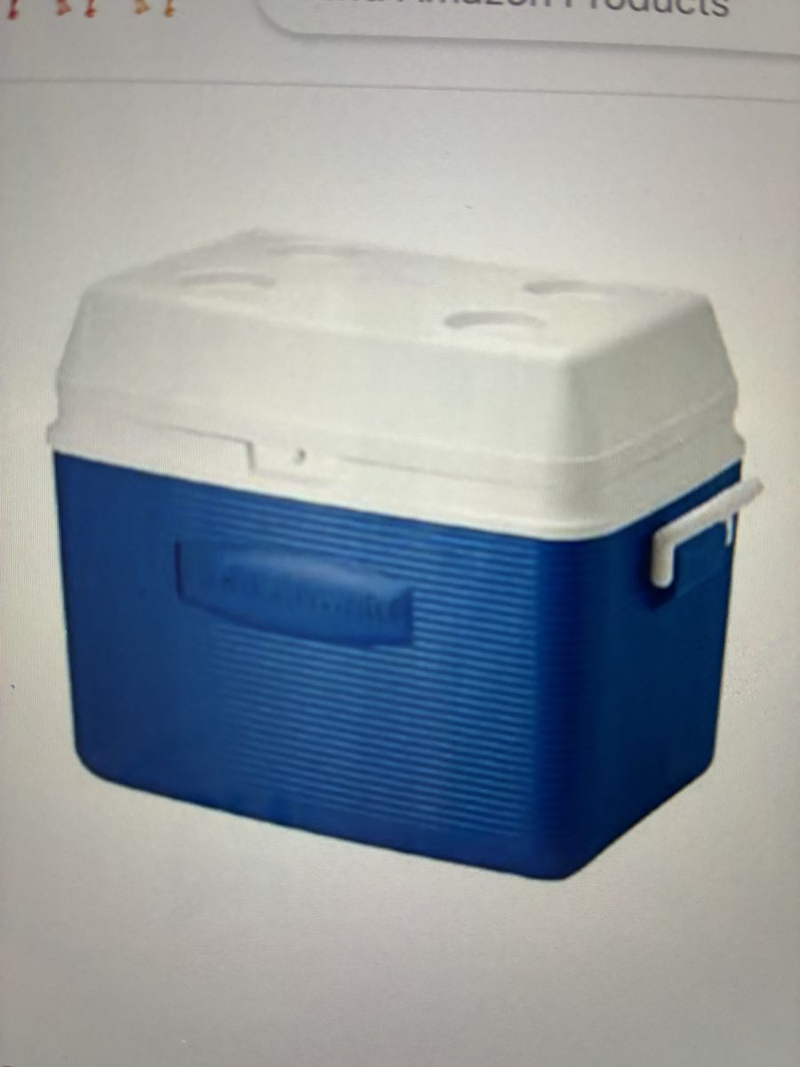 Rubbermaid Blue 54 quart cooler