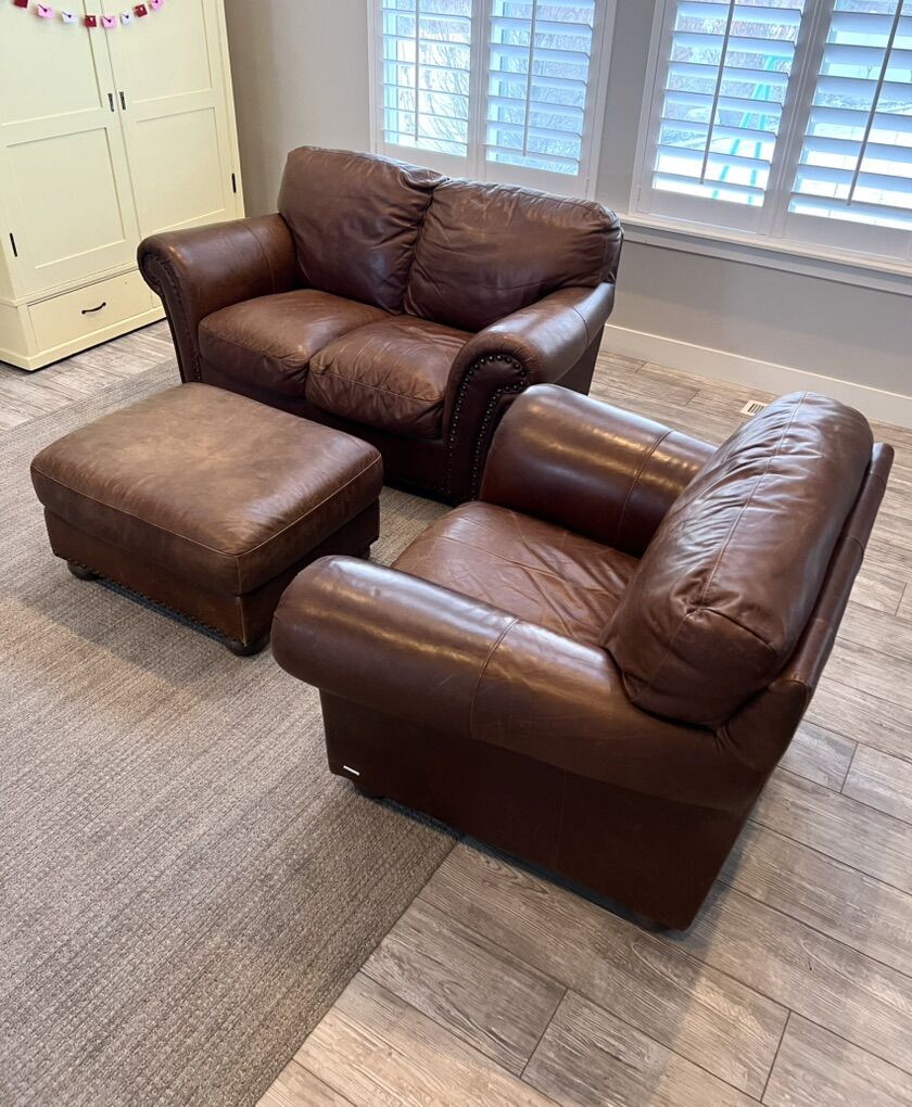 Leather Couch Set