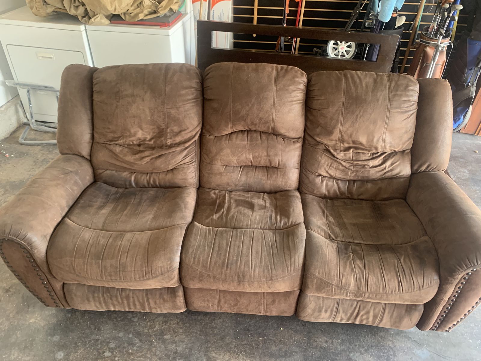 Couch (recliners work) FREE