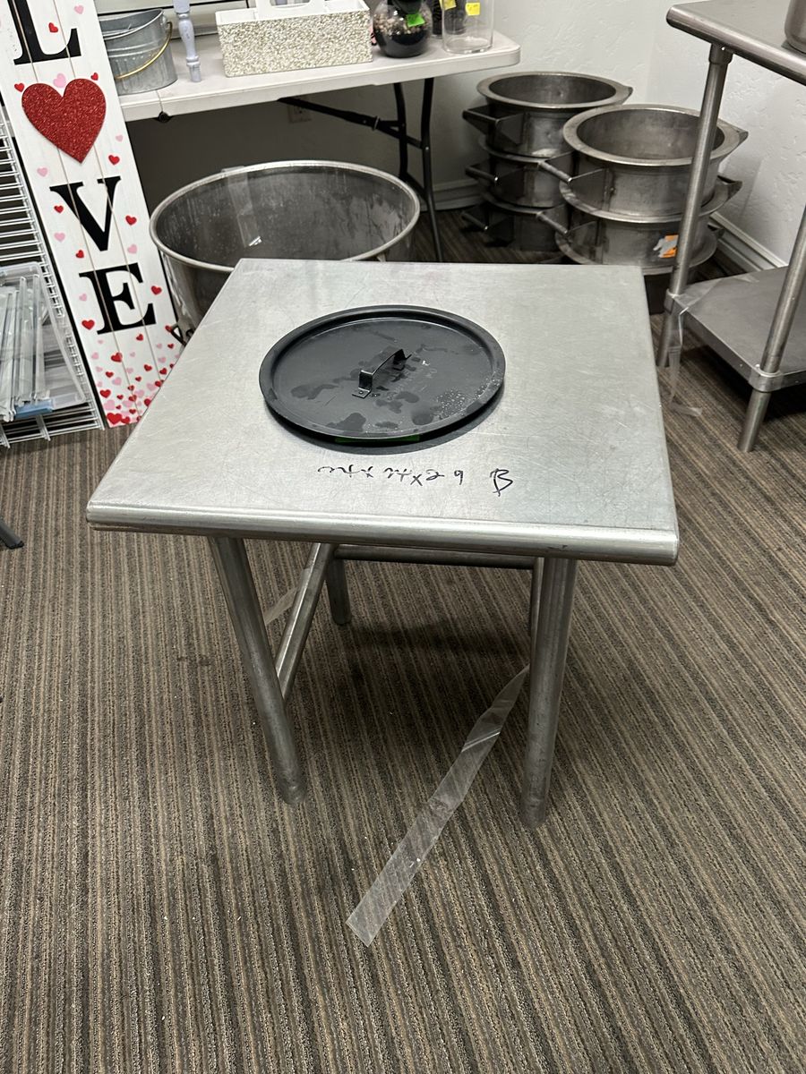 Stainless Steel Prep Table 24x24x29 Commercial Kitchen Work Station with Shelf