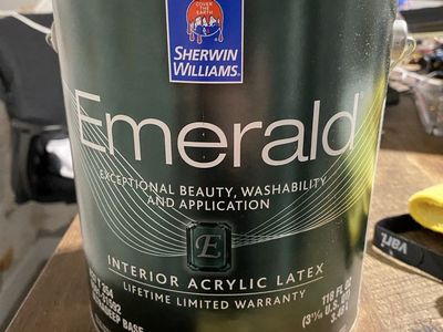 One gallon of blue paint