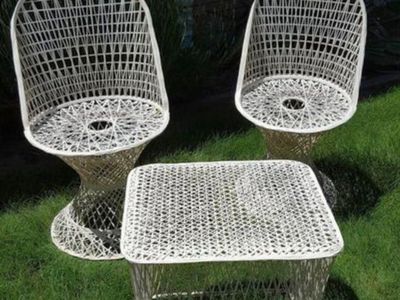 Vintage Russell Woodward
Spun Fiberglass Patio Set