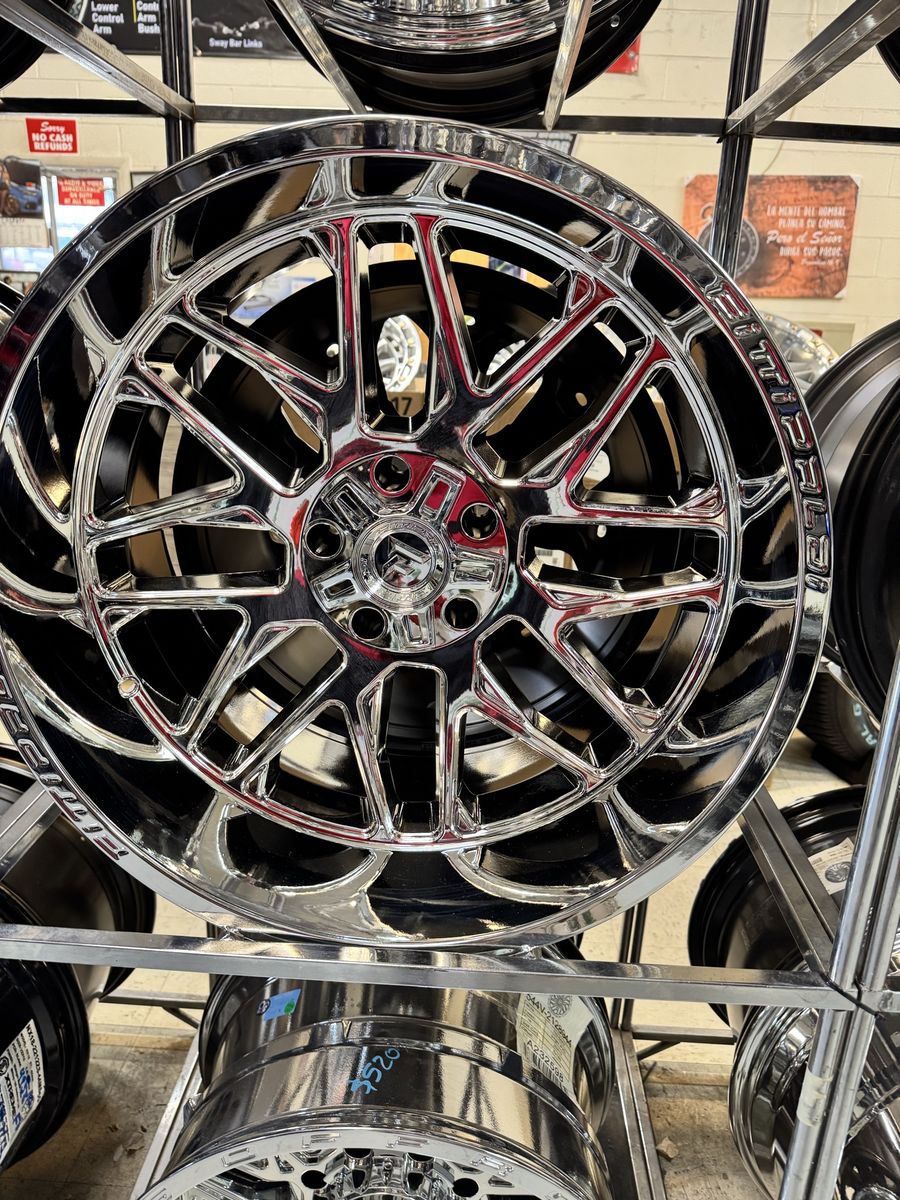 FITTIPALDI  WHEELS FA19 Off-Road Mirror Coat 22x12 -44 Wheels (5x5.00/5x5.50 Bolt Circle) BRAND NEW SET OF 4 WHEELS.