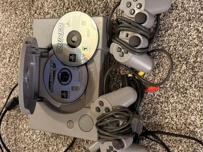 PS1 Game/Console/Cords/Controllers Bundle