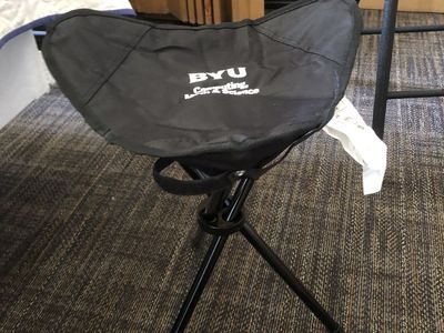 BYU Portable Tri-Leg Stool - Compact & Lightweight Folding Chair for Events