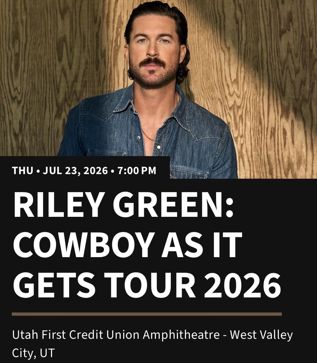 Riley Green: Cowboy As It Gets Tour 2026