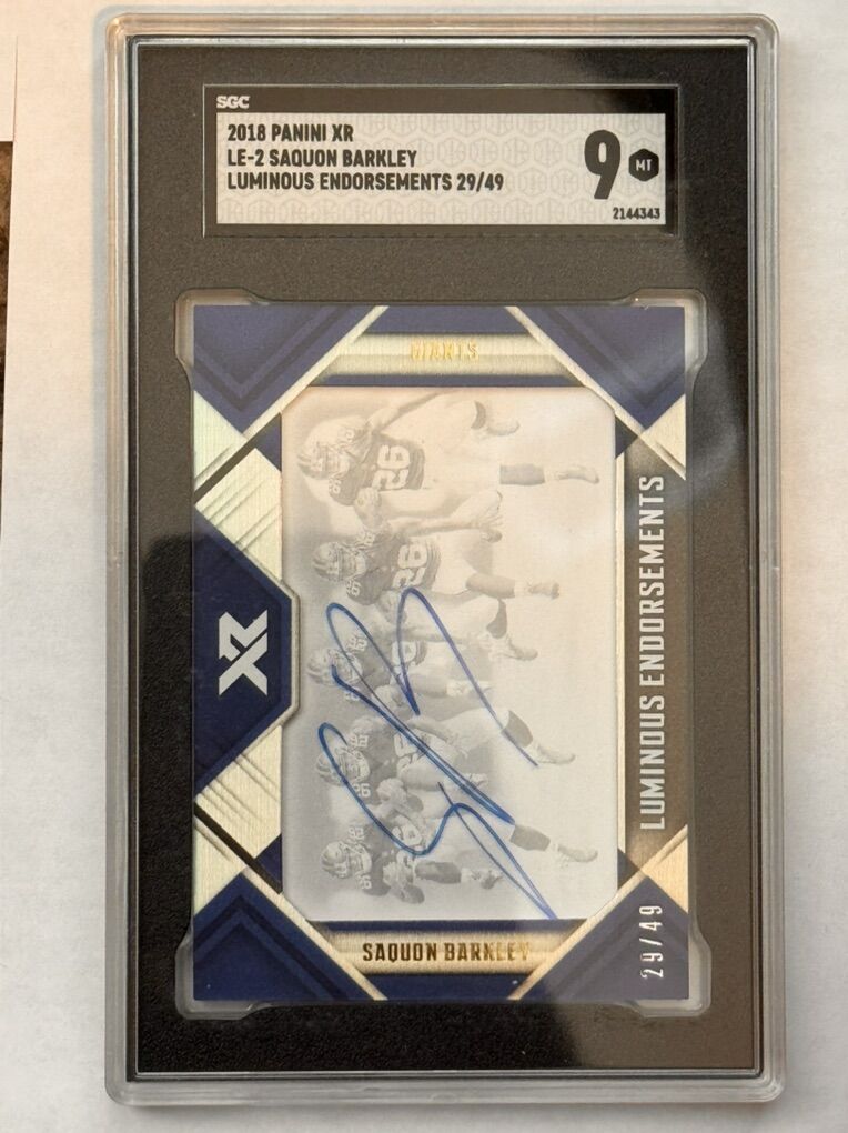 2018 Panini XR Saquon Barkley Luminous Auto