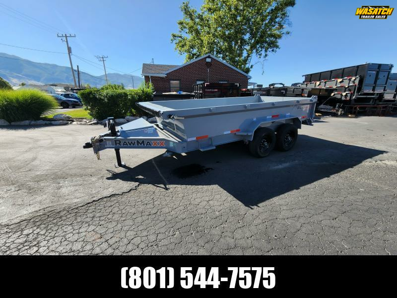 2026 RawMaxx 7X14 GDX 24 1/4" Side Dump Trailer