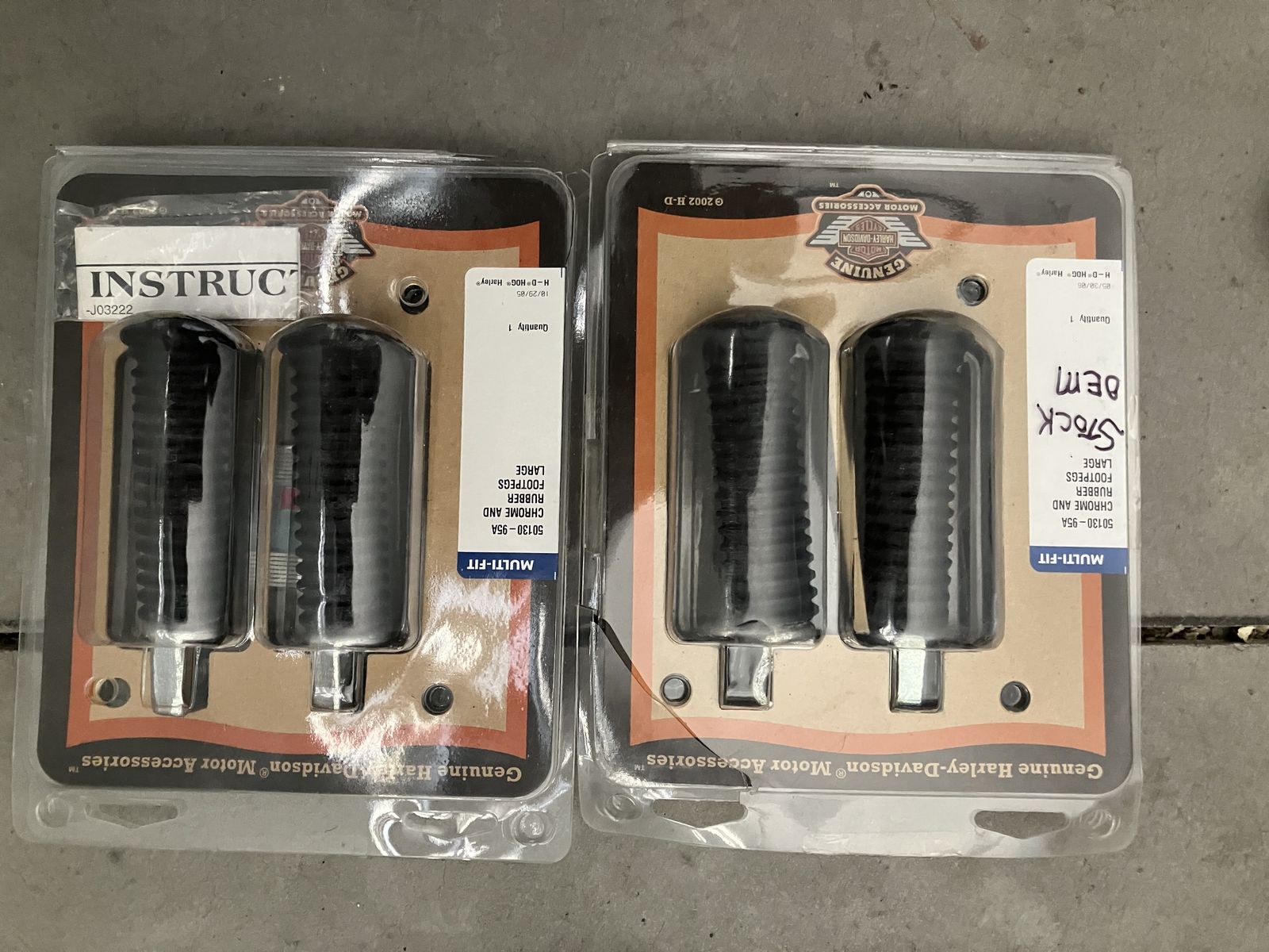 2 sets of Stock Harley Highway Pegs
