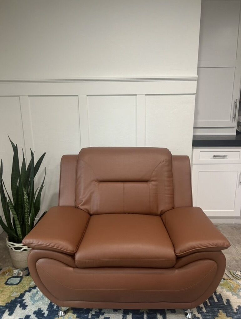 Faux Leather Chair