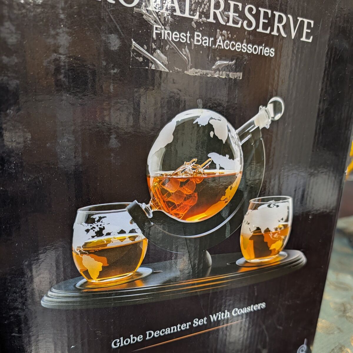 Royal Reserve Globe Decanter set