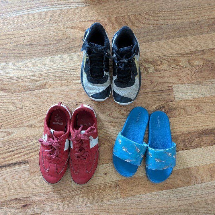 boys shoes (shoes are all size 5, sandals size 3/4)