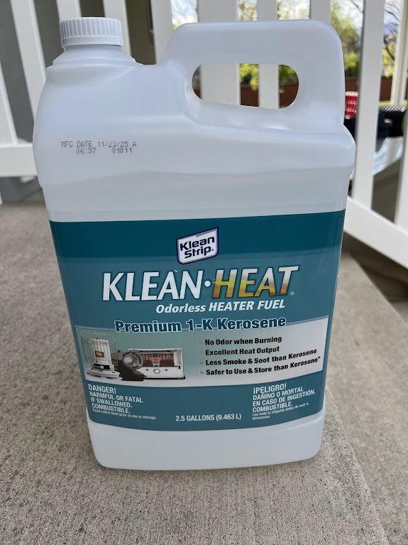 2.5 Gallons of Kerosene -Mfg Nov 2025 -unopened