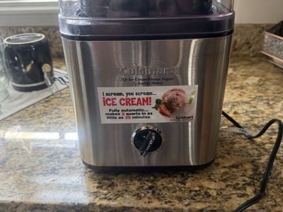 Cuisinart 2 Qt Ice Cream, Frozen Yogurt & Sorbet Maker Stainless Steel