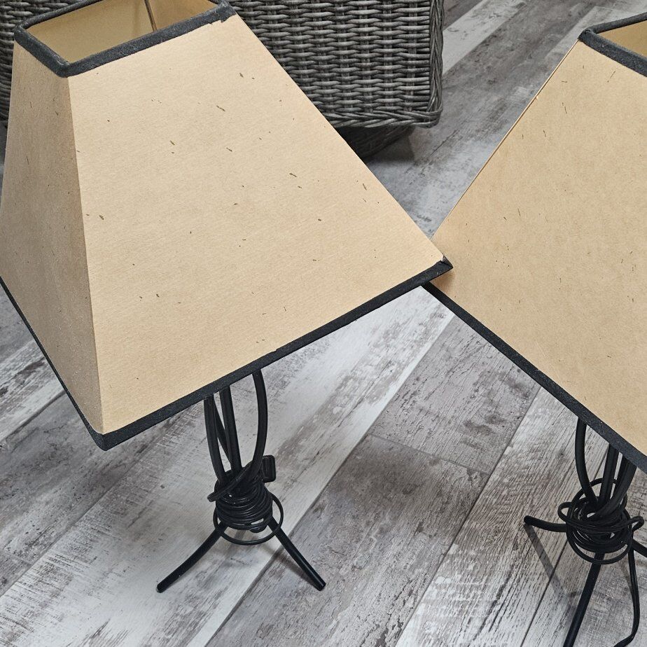 pair of headboard or bedroom lamps