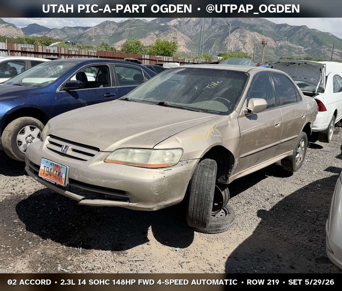 2002 Honda Accord Parts - UTPAP Ogden