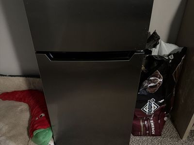Danby Compact Refrigerator with Top Freezer Stainless Steel Finish