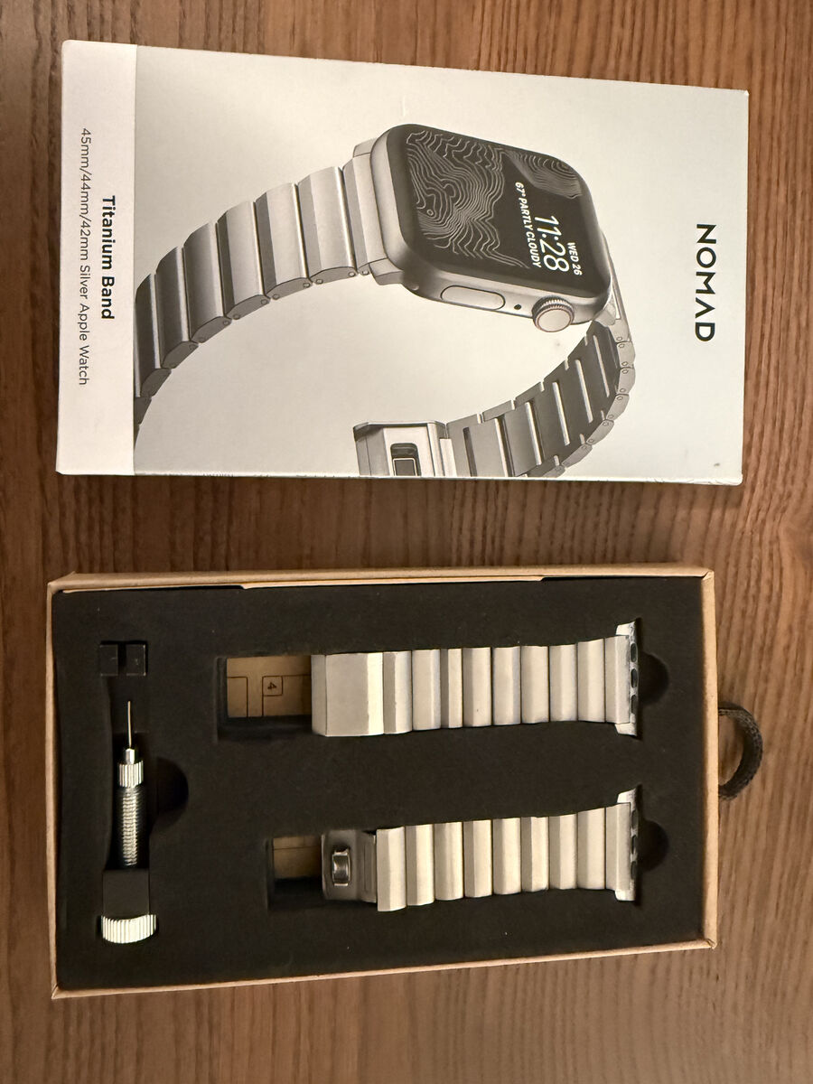 Nomad Titanium Apple Watch Ultra band