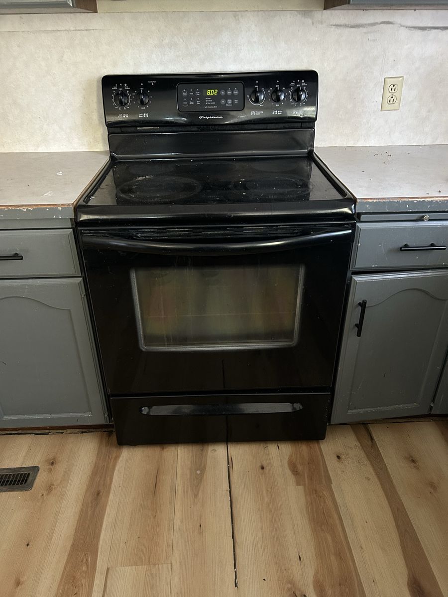 Frigidaire 30" Black Electric Range - Self-Cleaning Oven & Smoothtop Cooktop