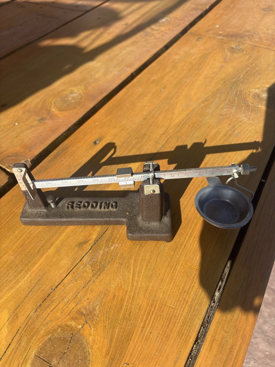 Vintage Redding Powder Scale Beam Balance for Reloading