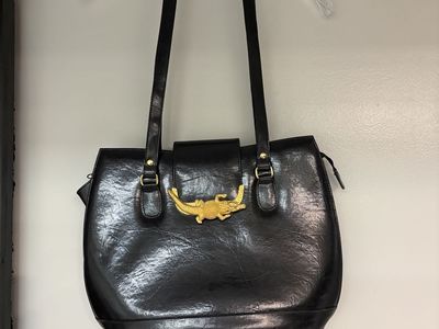 Black leather should purse bag