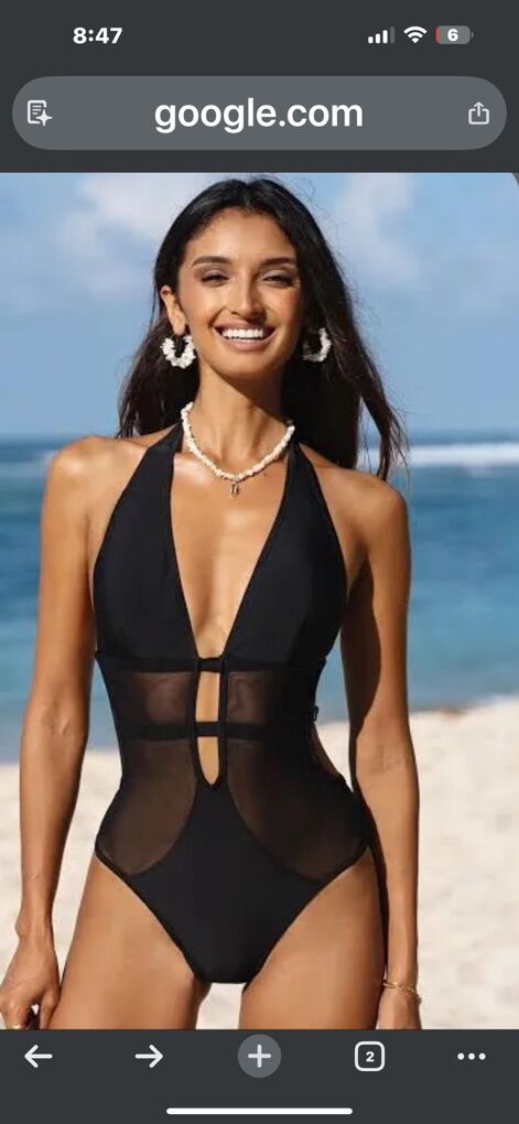 Black Cupshee Swimsuit Large
