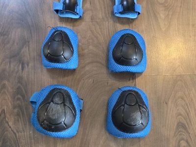 Kids Knee, elbow, & hand pads. Biking, roller skating, skate boarding Safety gear