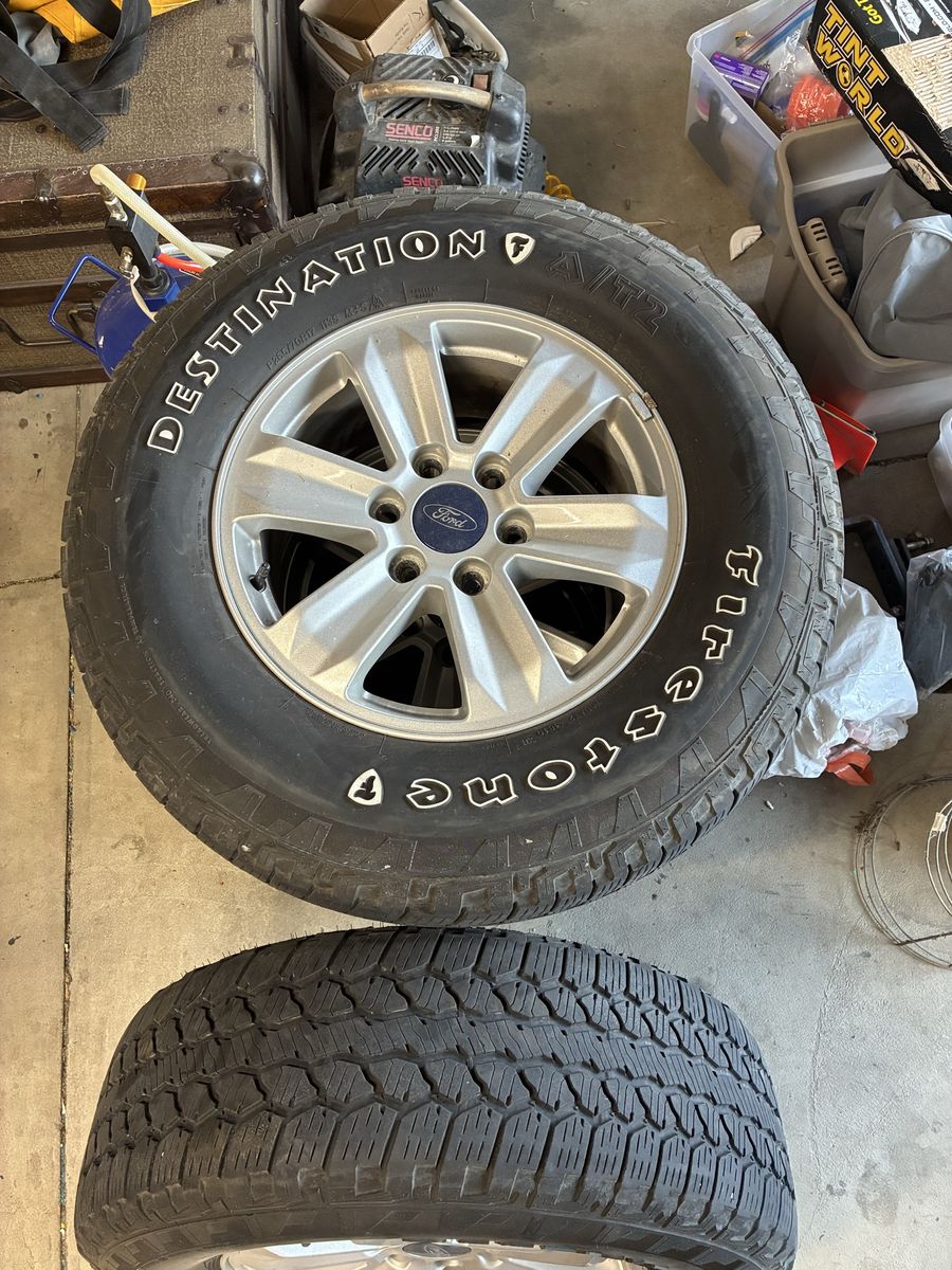 Ford wheels and tires with TPMs