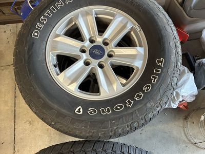 Ford wheels and tires with TPMs