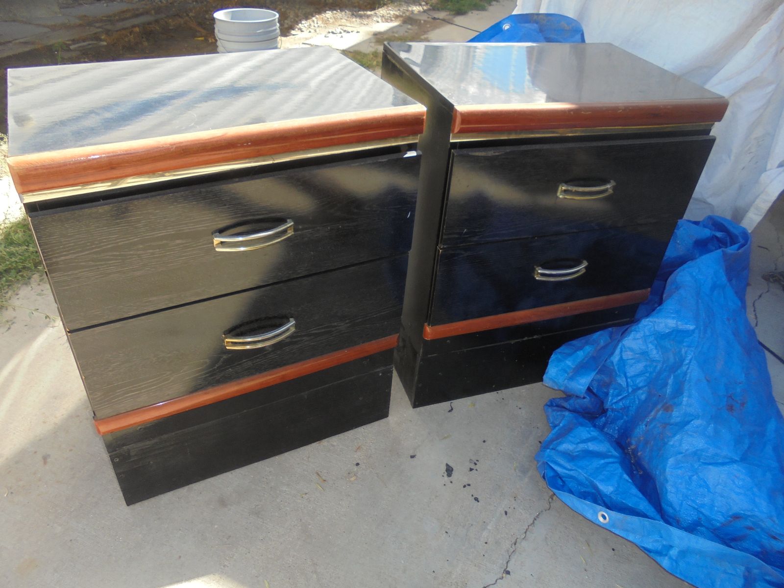 Two Black Night Stands
