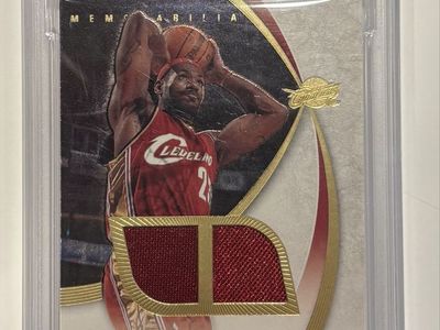 Lebron James 2007 Exquisite Collection PSA 8 Jersey Patch Card 11/23