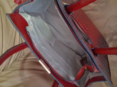 Red Crocodile Bag $15 OBO