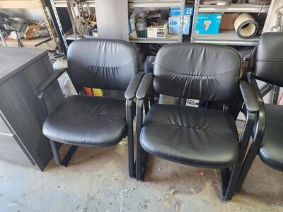 Chairs, Table & Filing Cabinet.
