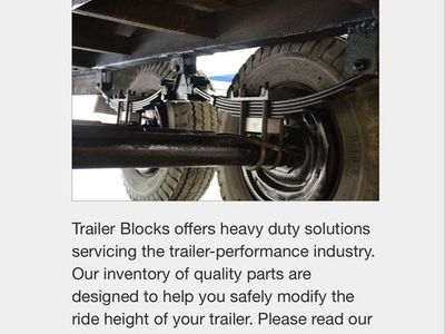 Trailer lift blocks