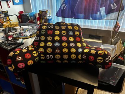 Emoji Print Plush Arm Pillow