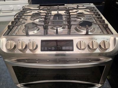 Lg double oven gas range