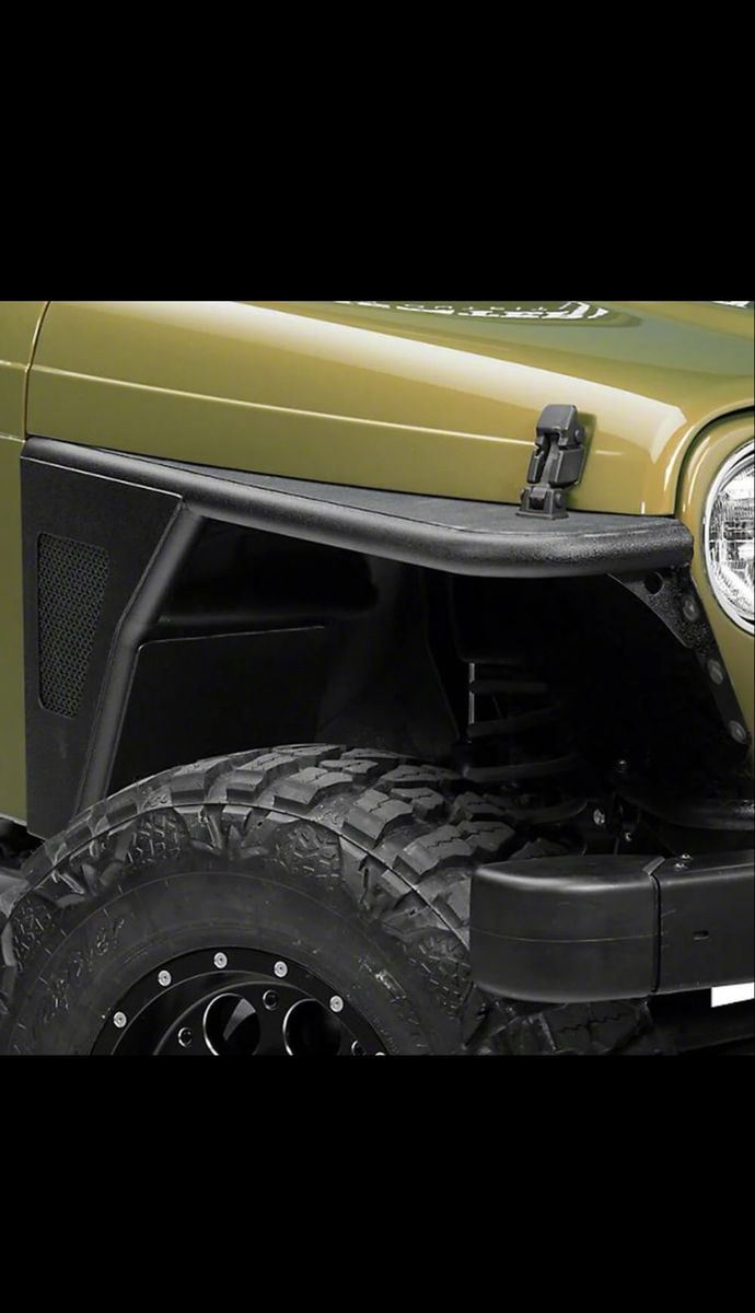 Hooke Road Jeep Wrangler TJ Front Fender Flares (Steel, Textured Black) - NEW IN BOX