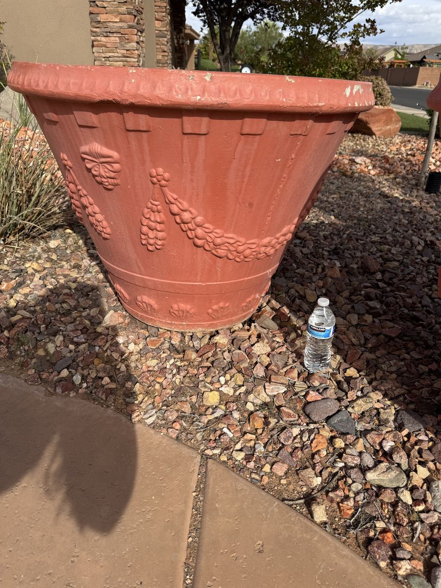 FREE 2 XL Terra Cotta Planters – 30” W x 33” H