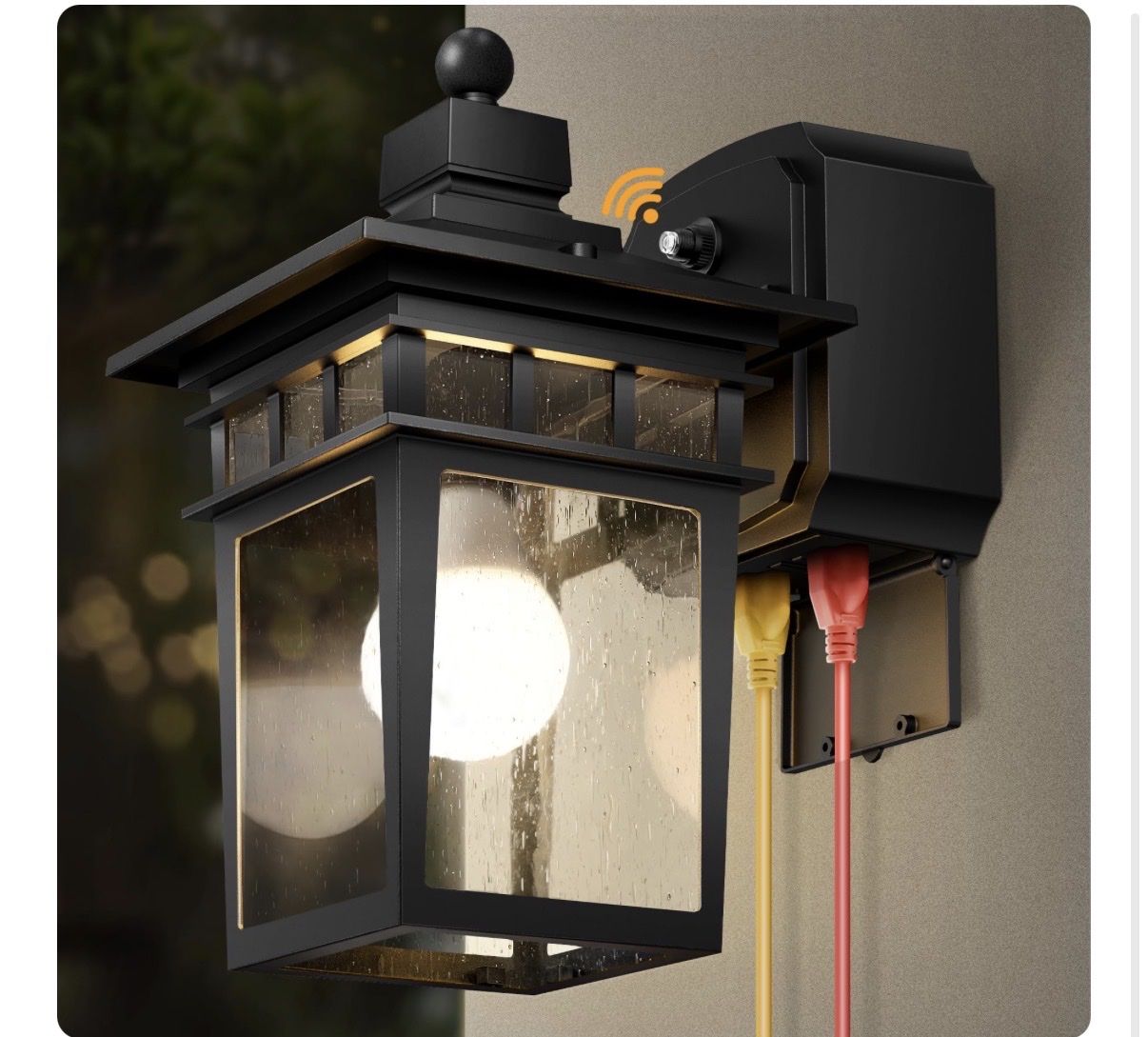 NEW! Dusk to Dawn Outdoor Lights with GFCI Outlet