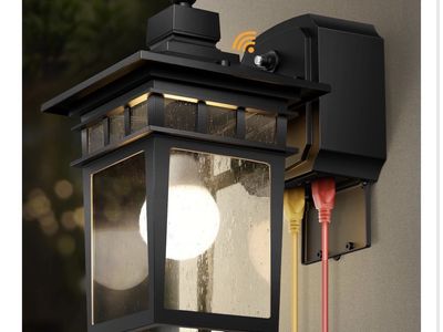 NEW! Dusk to Dawn Outdoor Lights with GFCI Outlet