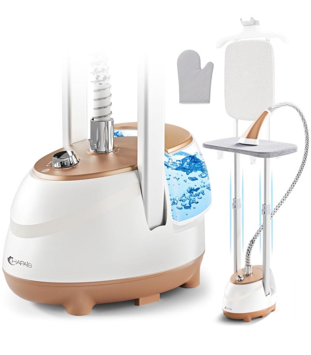 Chapais Garment Steamer 1800W Standing Fabric Steamer with Board
