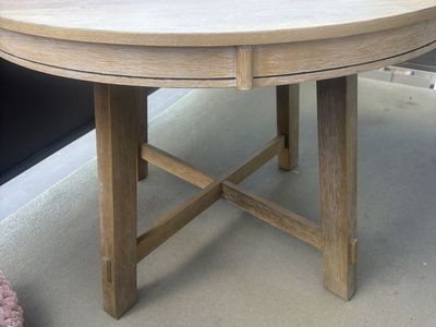 Round Wood Side Table - Small Accent Table for Living Room or Bedroom