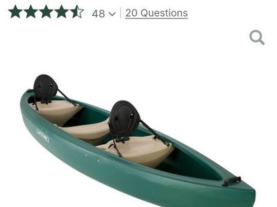 Lifetime Wasatch 130 Canoe - 13ft Green 2-Person Recreational Canoe
