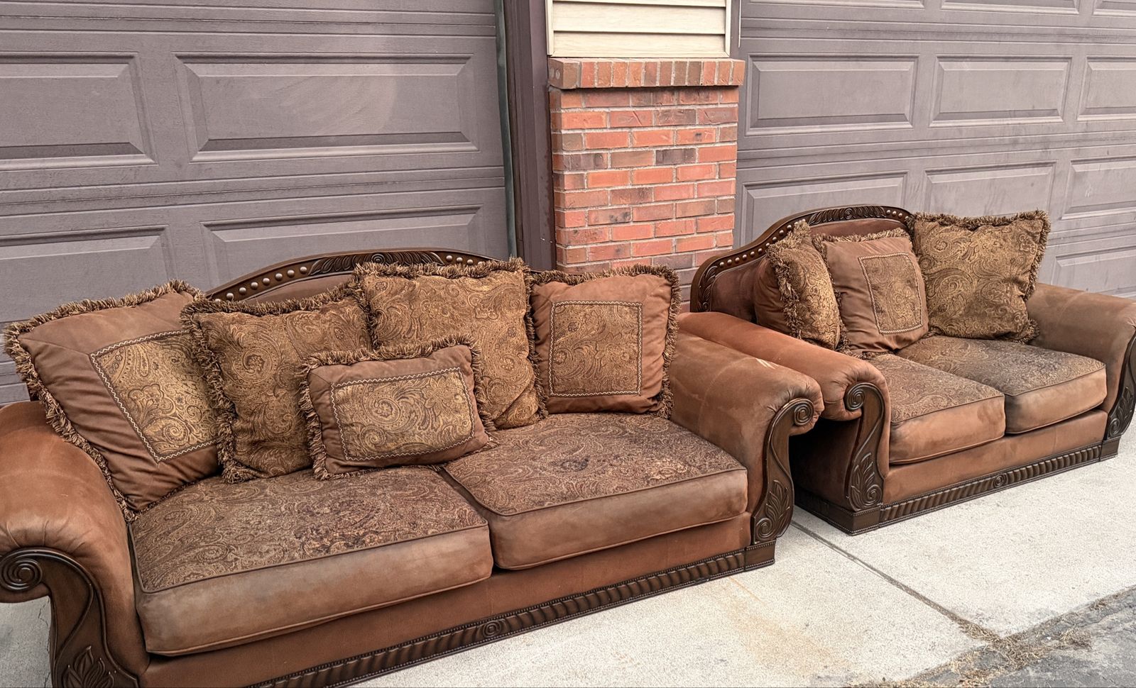 Ashley Furniture Bradington Couch/ Loveseat