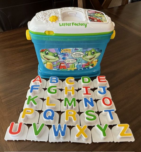 LeapFrog Letter Factory ABC Alphabet Bucket 26 Letters, Complete